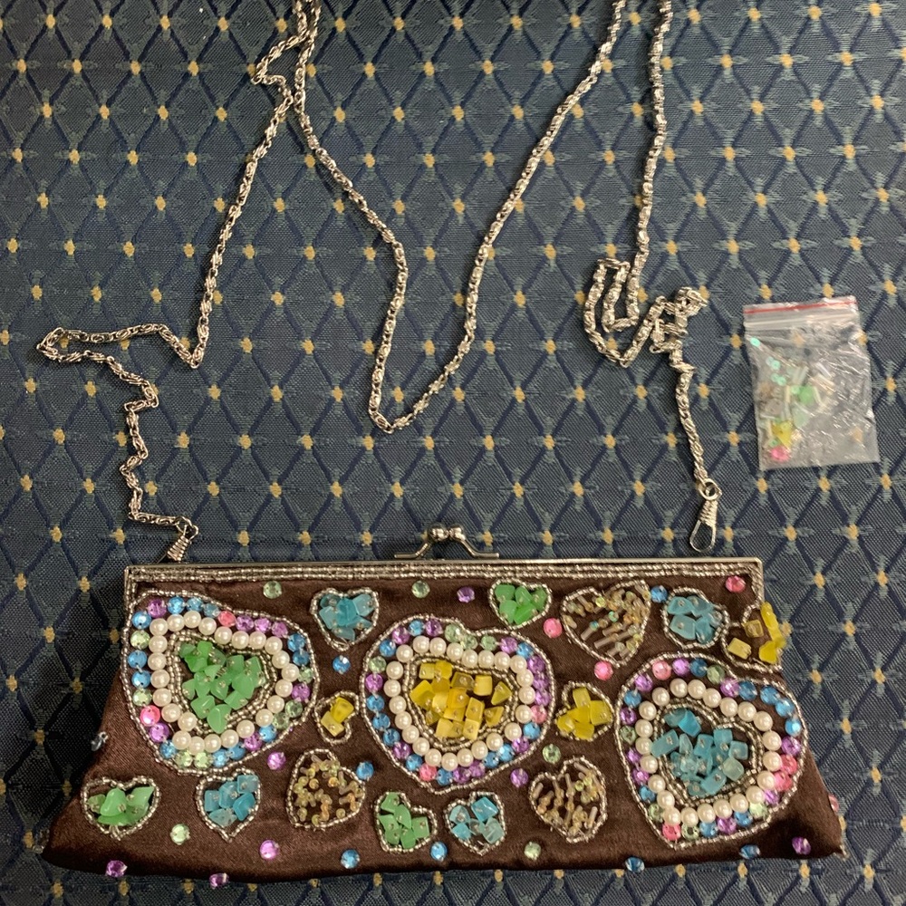 Lapis evening bag